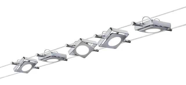 Paulmann 941.08 Seilsystem 5 Spots LED chrom matt