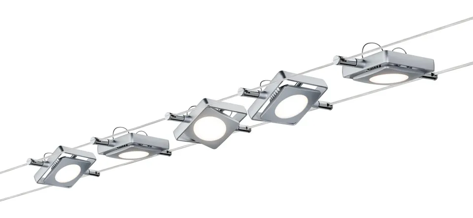 Paulmann 941.08 Seilsystem 5 Spots LED chrom matt