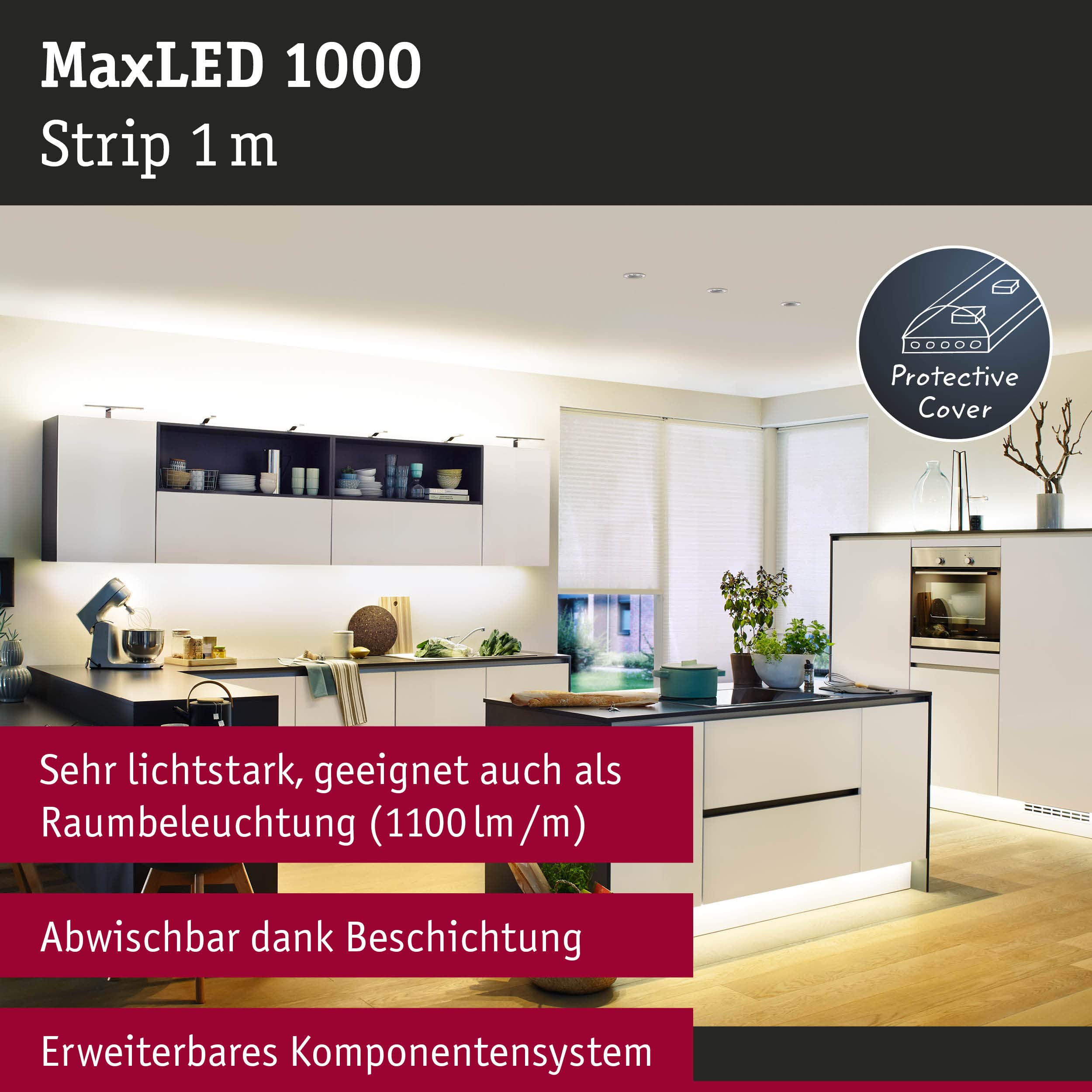 Paulmann MaxLED LED-Streifen Einzelstreifen warmweiß 2700K