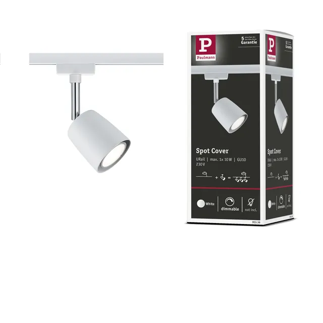 Paulmann URail Cover Spot GU10 Weiß-Chrom max. 10W