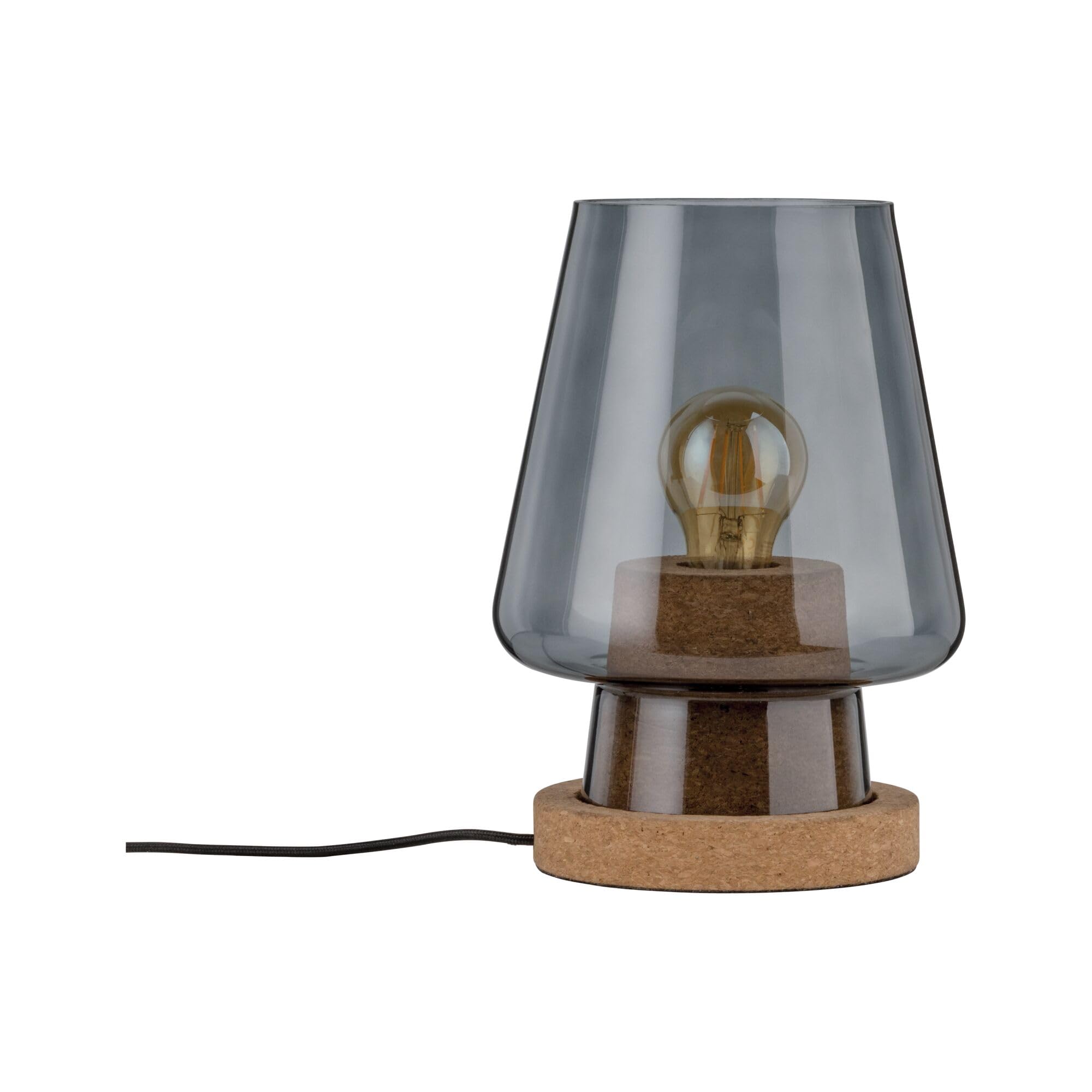 Paulmann Neordic Iben 79736 Tischleuchte Rauchglas Kork