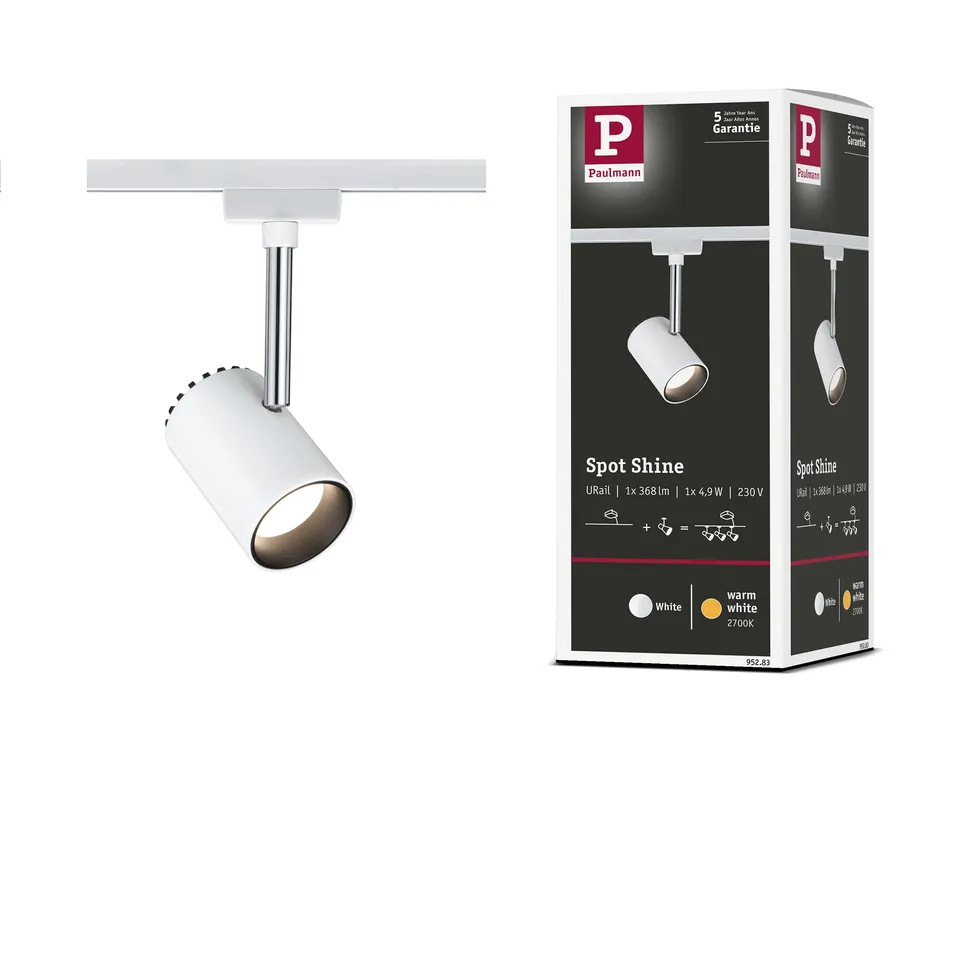 Paulmann URail 952.83 Schienenleuchte LED Silber 5W