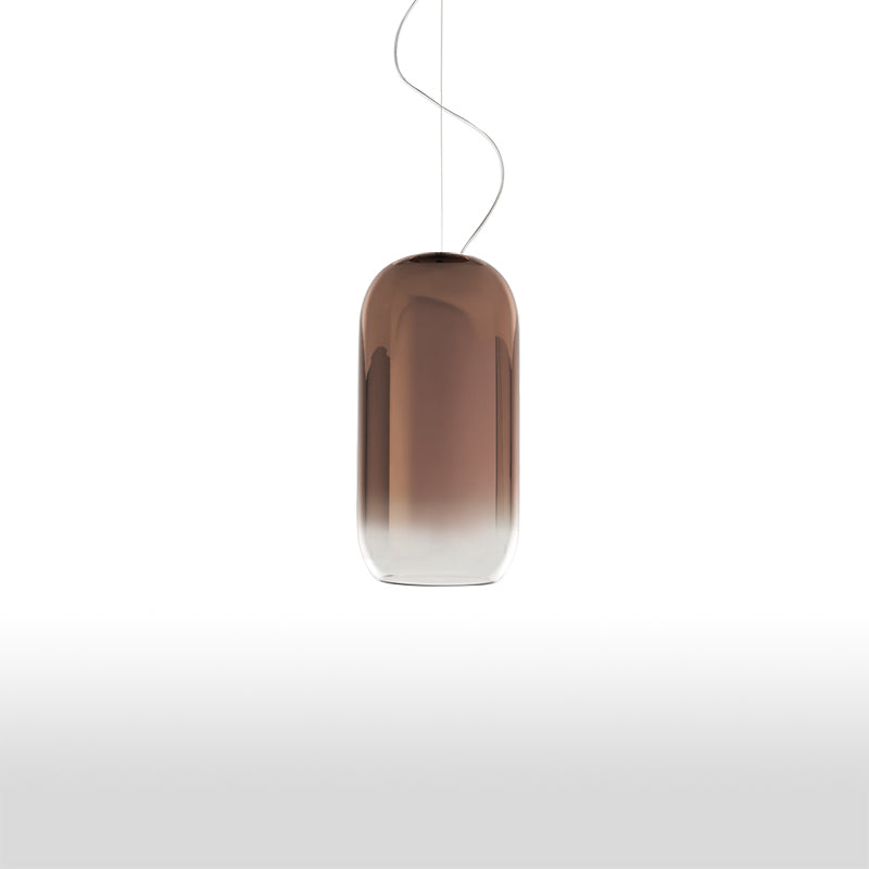 Artemide Gople Mini Hängeleuchte Kupfer Glas