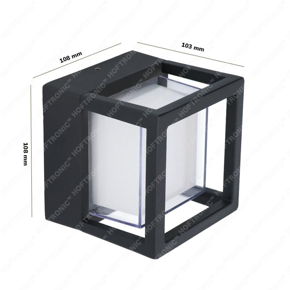 Hoftronic Pia LED Wandleuchte schwarz 3000K IP54