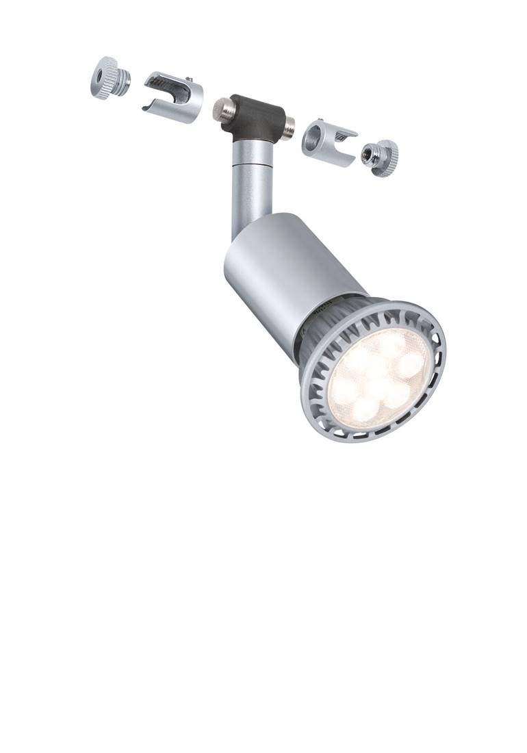Paulmann 94139 Salt Seilspot GU5,3 Chrom matt ohne Leuchtmittel