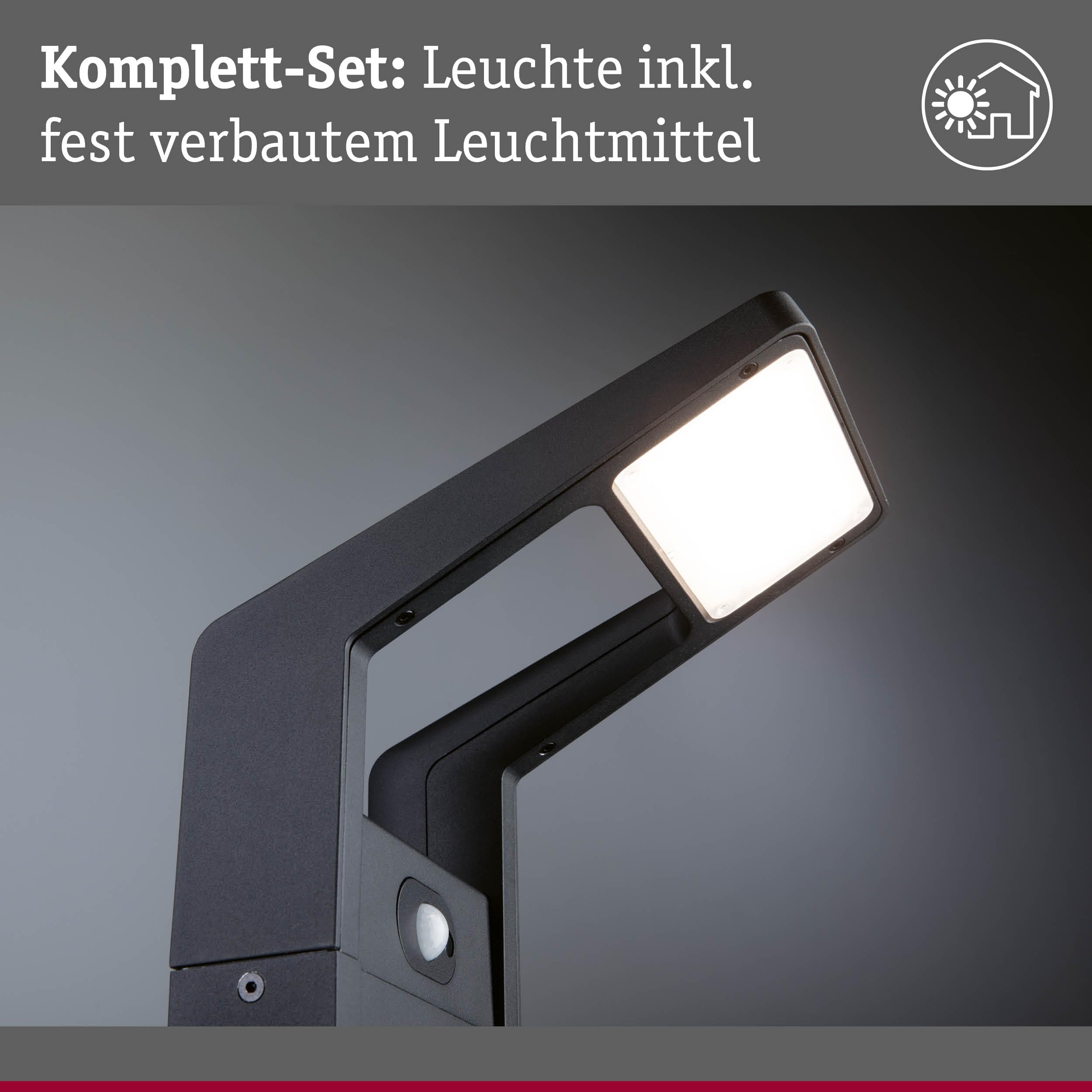 Paulmann Juntea 94860 Pollerleuchte Anthrazit IP44