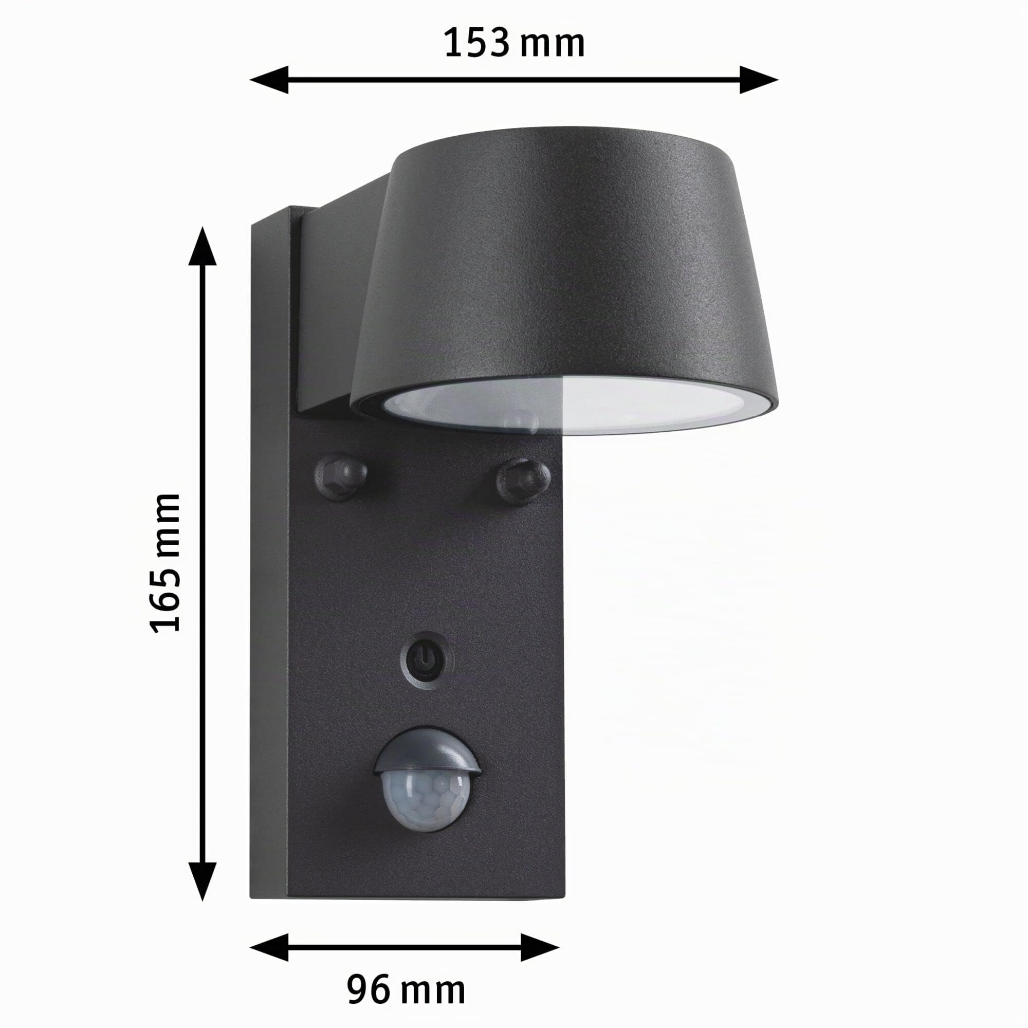 Paulmann Capea 94714 LED Wandleuchte Schwarz mit Sensor