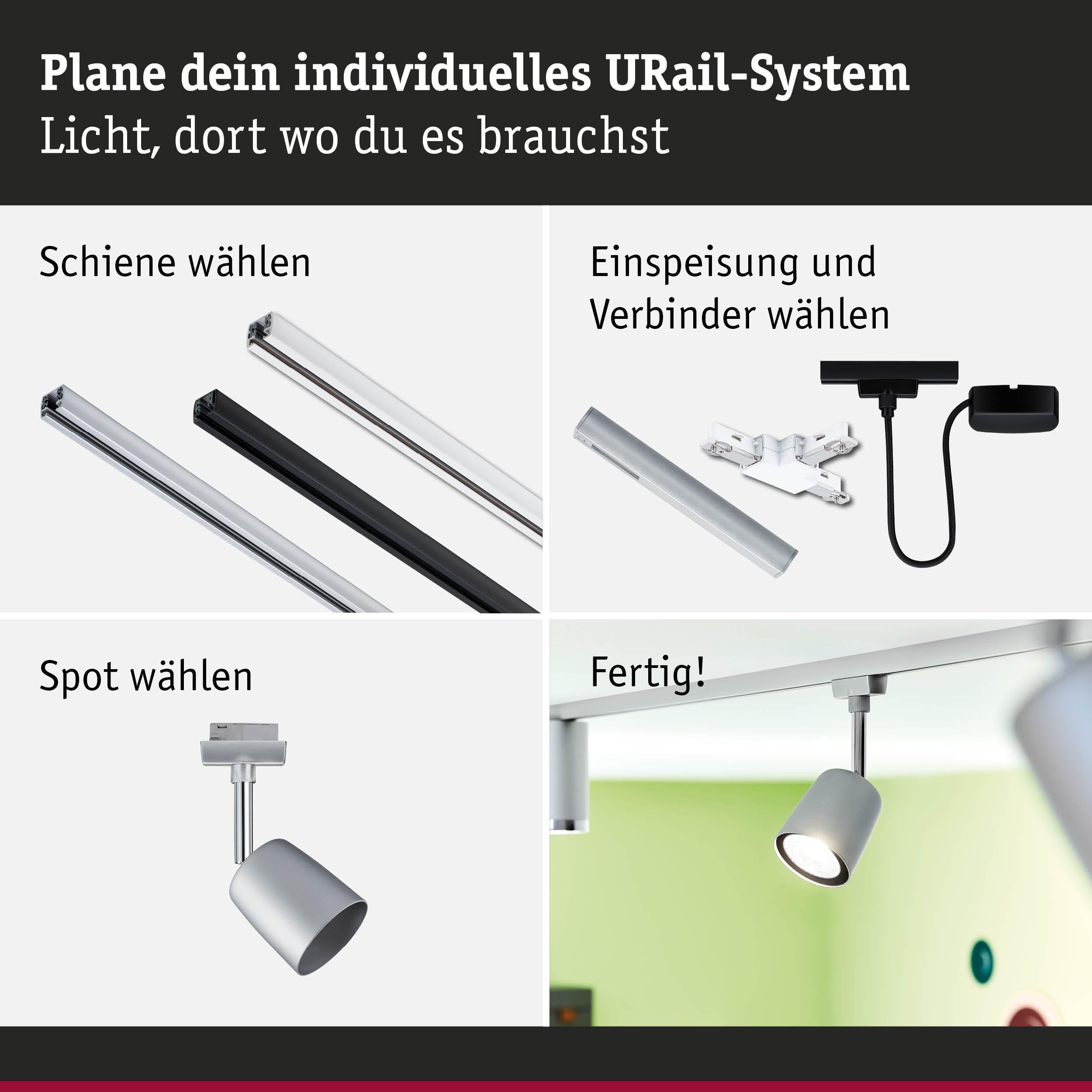 Paulmann URail 5245 Cover Starterset GU10 1m chrom matt