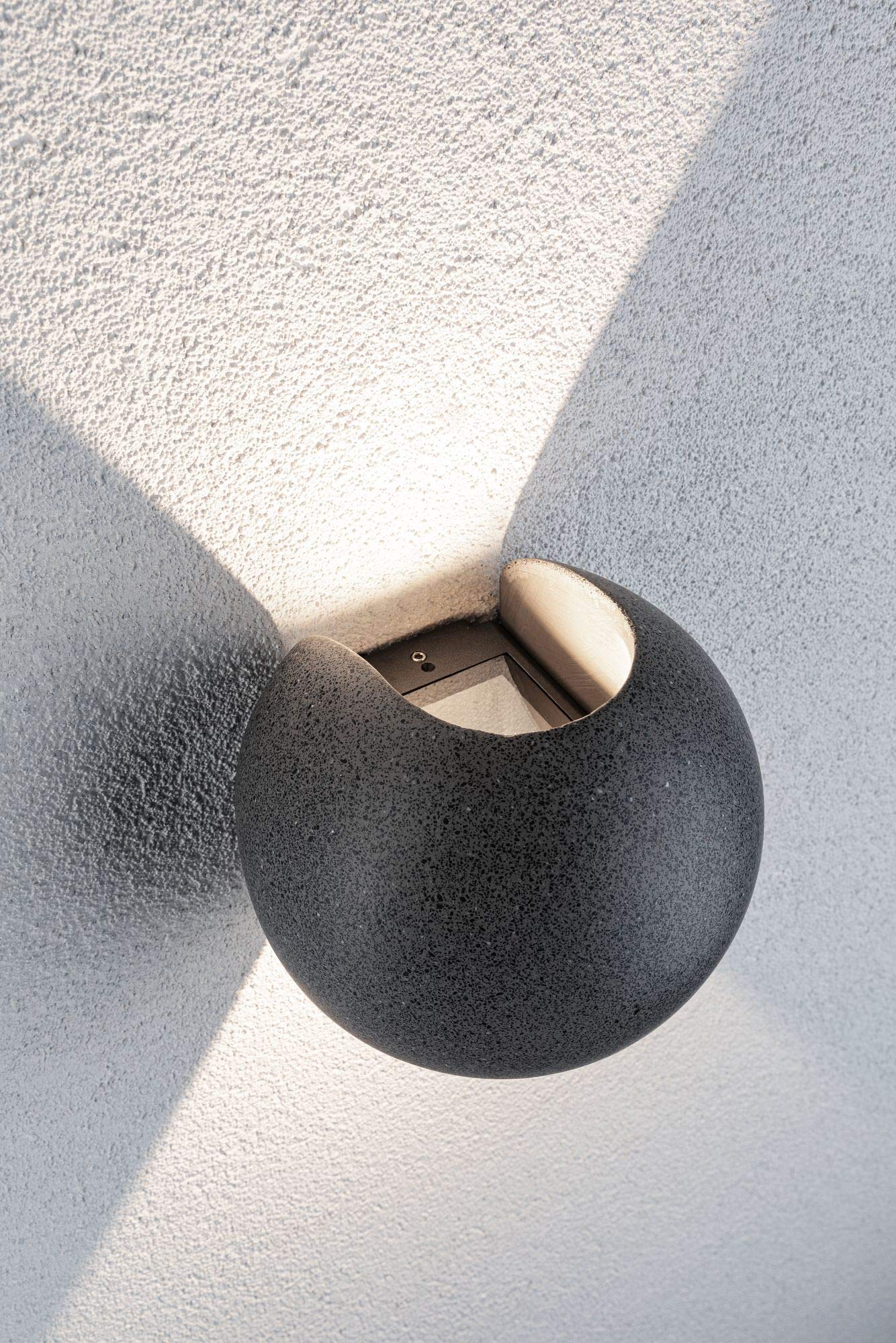 Paulmann Concrea Außenwandleuchte Beton IP65 warmweiß