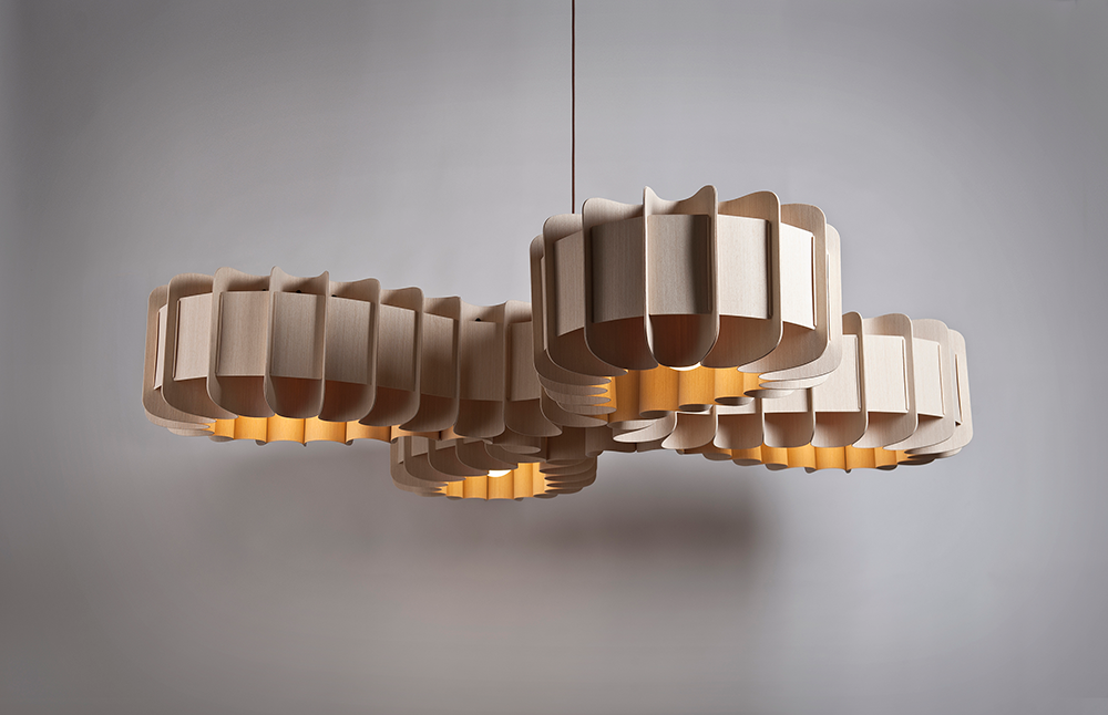 Bruck Clarissa Pendelleuchte Holz feuchtefest