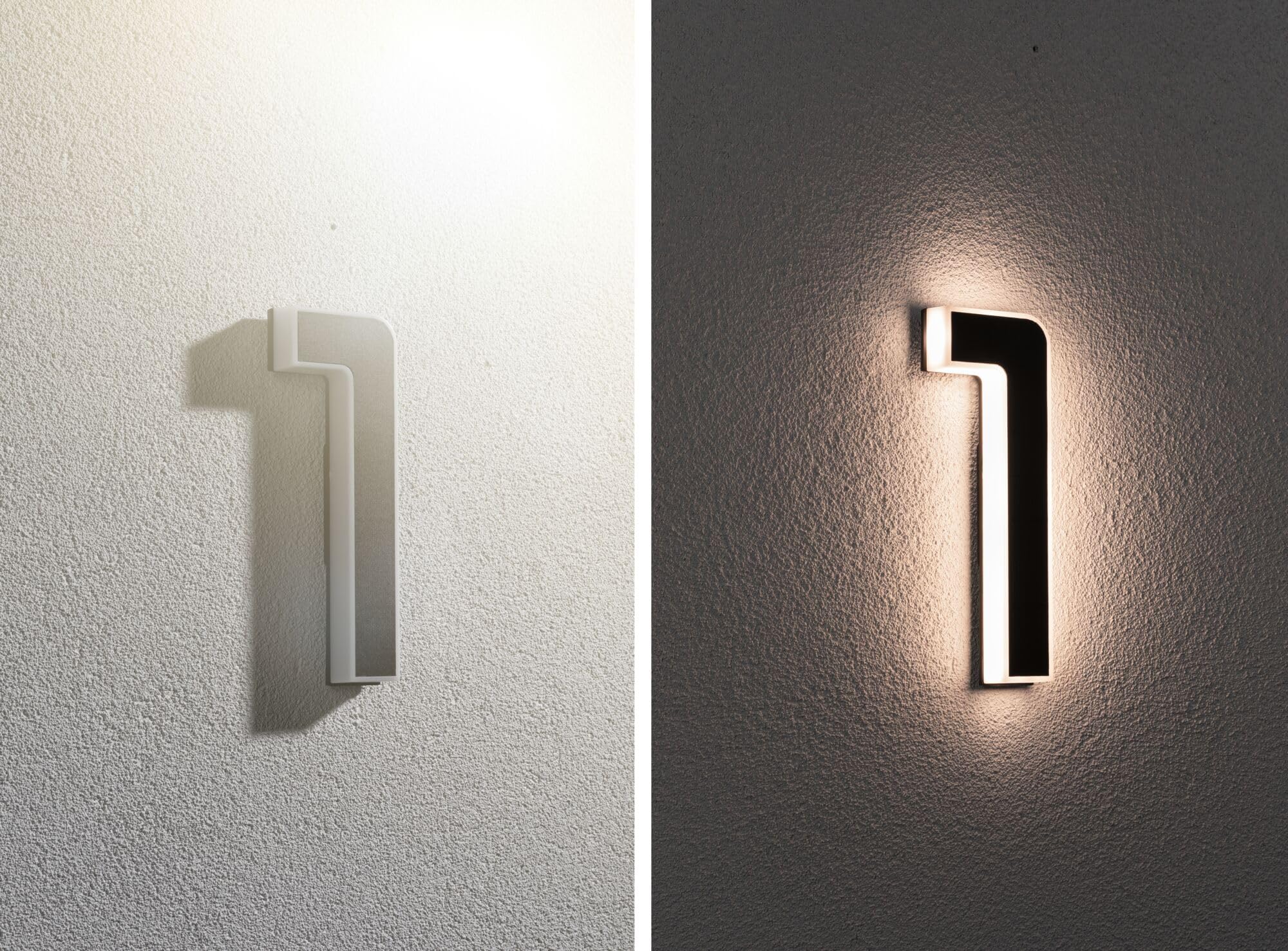 Paulmann LED Solar Hausnummer 1 IP44 Schwarz warmweiß