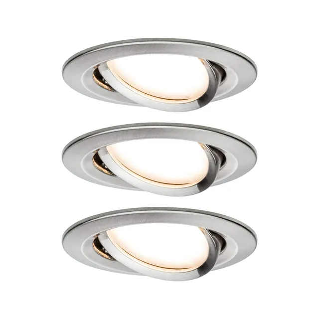 Paulmann Premium Coin Slim Einbauspot 3er-Set dimmbar