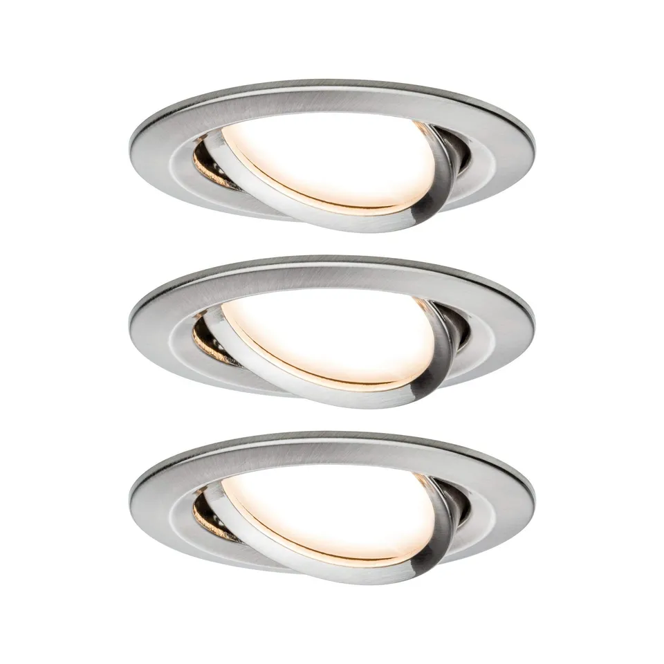 Paulmann Premium Coin Slim Einbauspot 3er-Set dimmbar