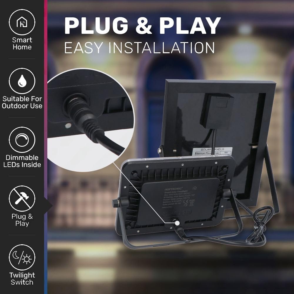 Hoftronic Helios Solar Strahler 50W Außen IP65 410lm