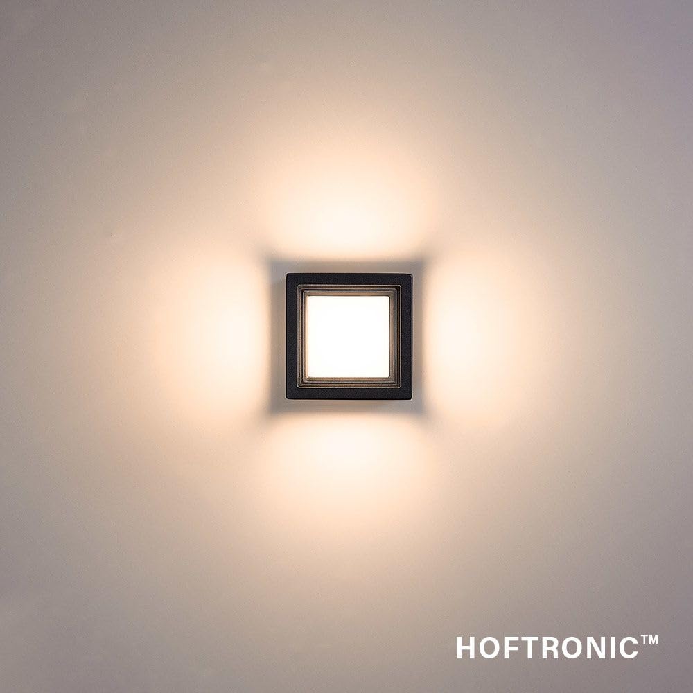 Hoftronic Pia LED Wandleuchte schwarz 3000K IP54
