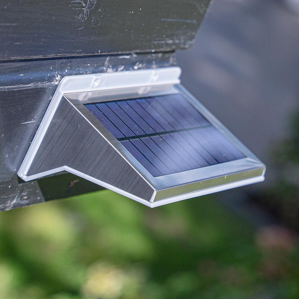 Hoftronic Burley Solar-Wandleuchte Bewegungsmelder 1er Set