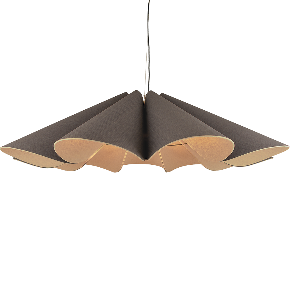 Bruck Delfina Pendelleuchte Holz handlackiert