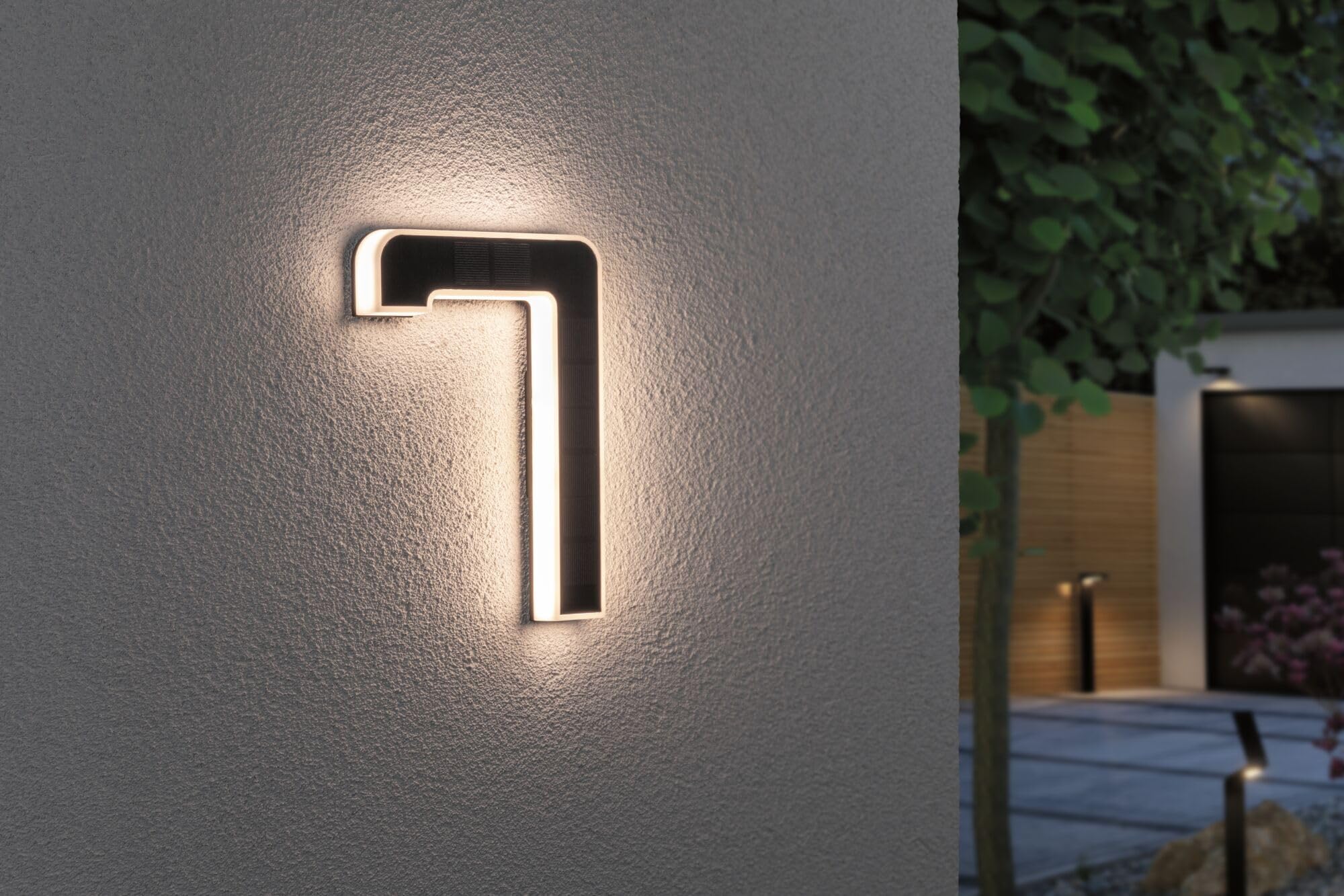 Paulmann Solar 79848 Hausnummer 7 LED warmweiß IP44