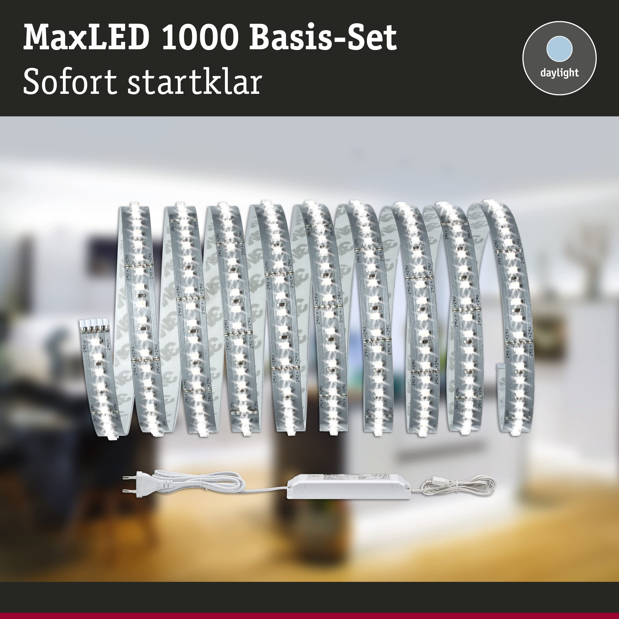 Paulmann MaxLED 705.89 LED-Streifen Basisset 3m 2700K silber