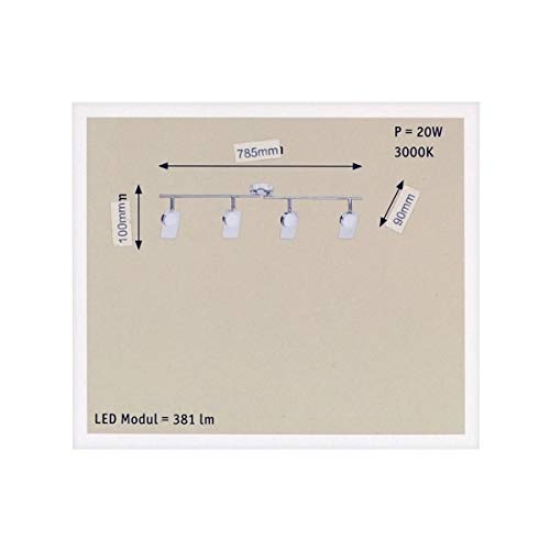 Paulmann Window 66669 Deckenspot 4-flammig LED Chrom