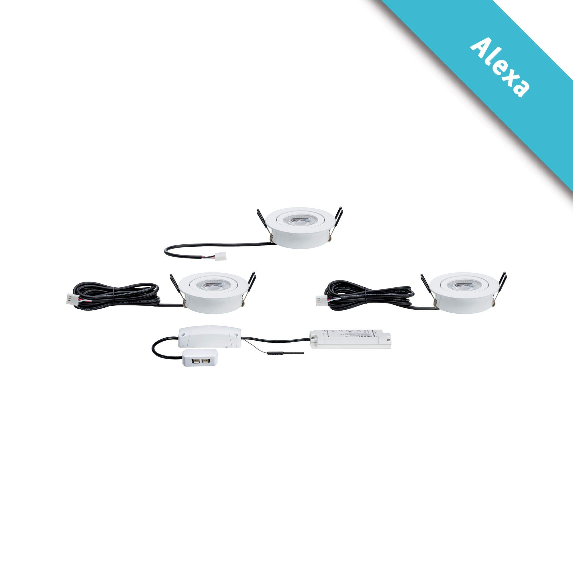 Paulmann 500.64 Lens Einbauleuchten 3er Zigbee Tunable White