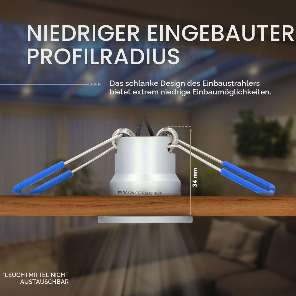 Hoftronic Milano Einbaustrahler 12x3W IP65 2700K