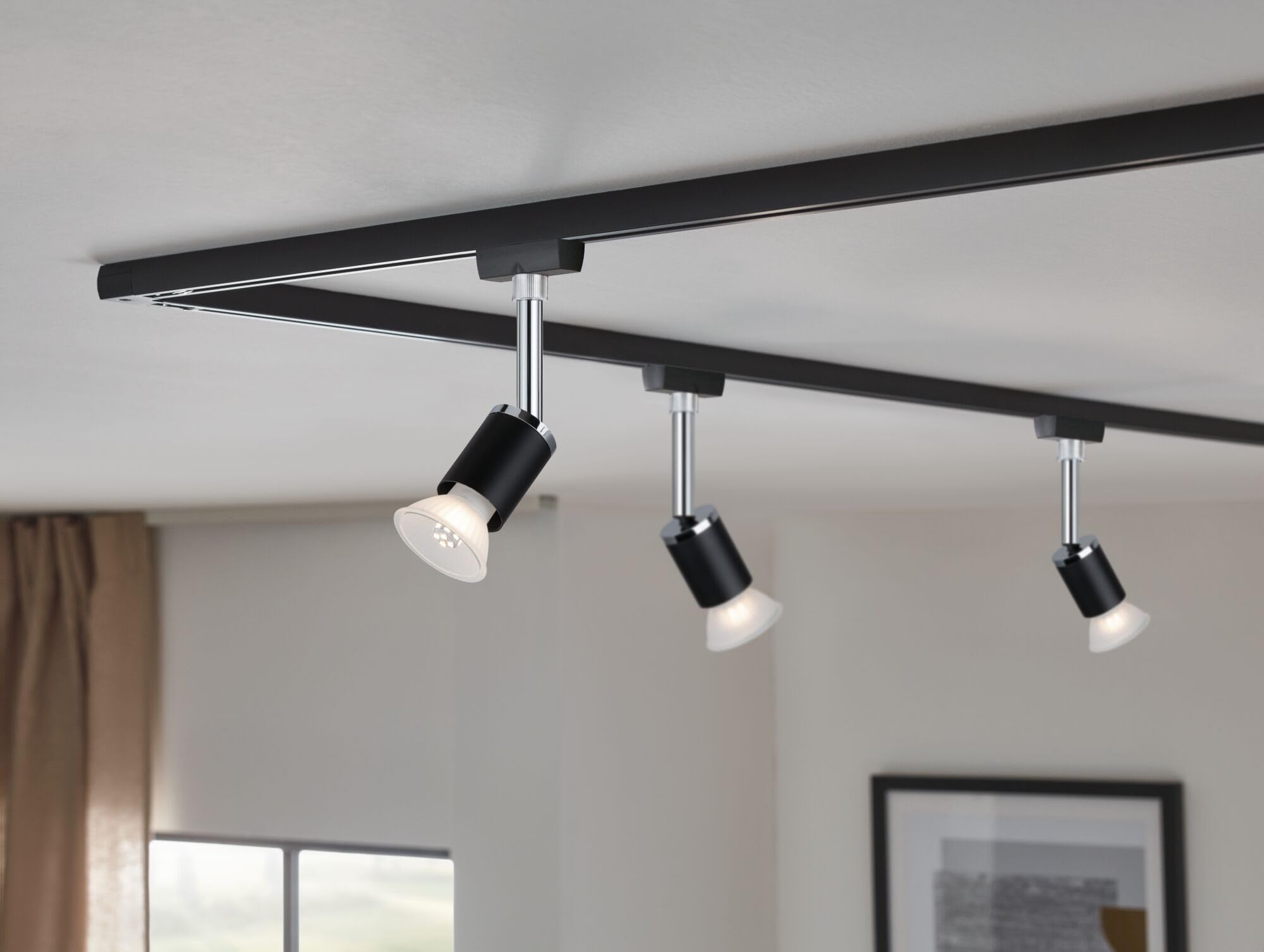 Paulmann URail Pure II Schienenspot schwarz GU10 dimmbar