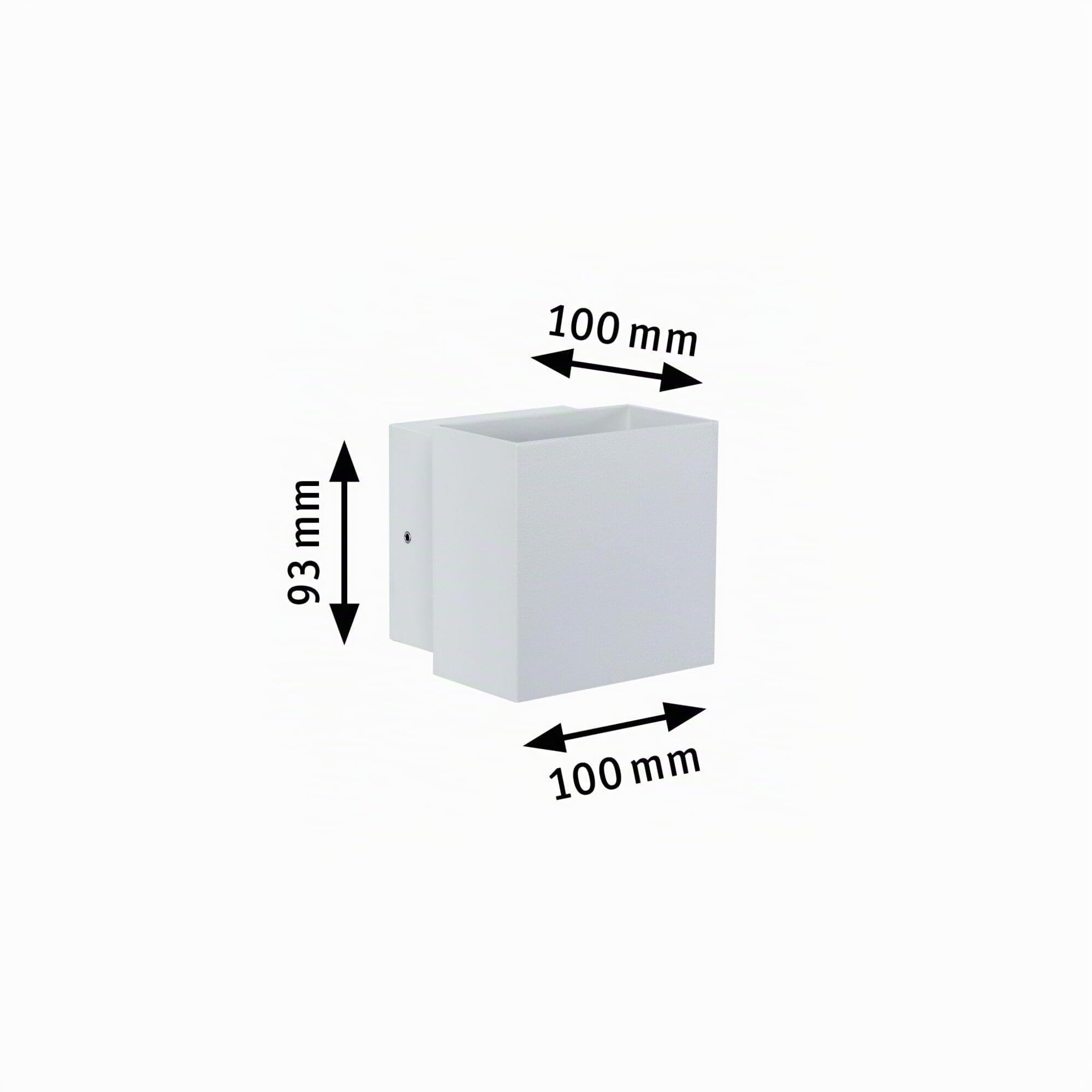Paulmann Cybo Wandaufbauleuchte LED eckig weiß 2x3W IP65