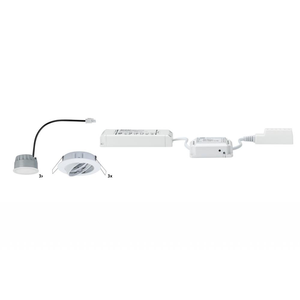 Paulmann 500.06 Goal Einbaustrahler Set 3x5,2W ultraflach