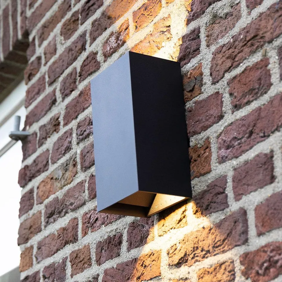 Hoftronic Miles XL Wandlampe dimmbar schwarz 2000lm 3000K