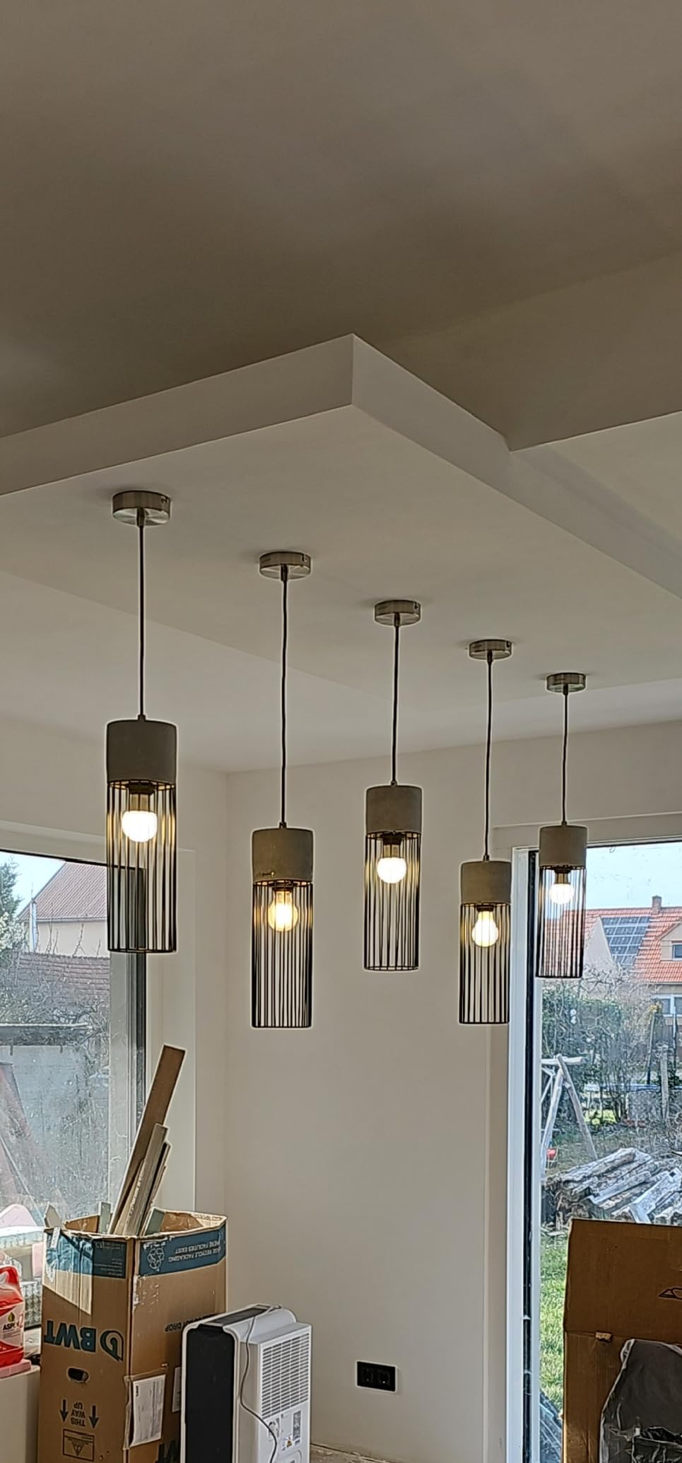 Paulmann 79618 Neordic Henja Pendelleuchte Grau Beton E27