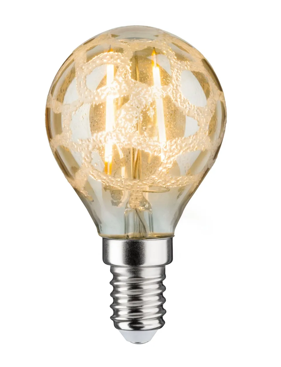 Paulmann 28368 LED Tropfenlampe E14 Krokoeis Gold