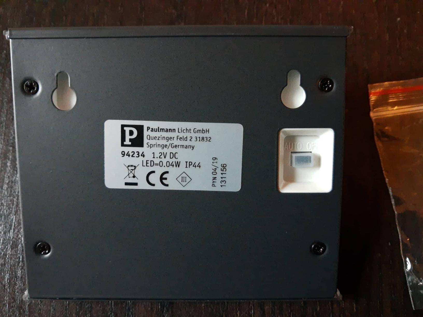 Paulmann 94234 Solar Stufenleuchte Anthrazit Warmweiß IP44