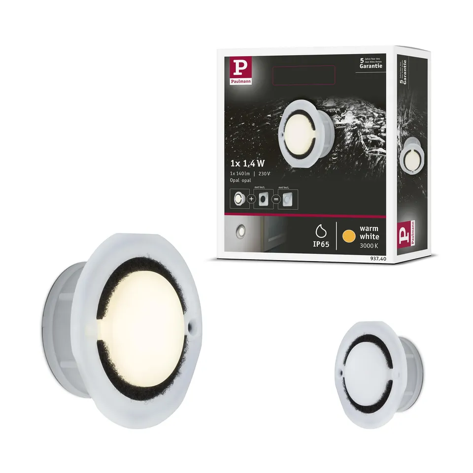 Paulmann 937.40 Wandeinbauleuchte LED warmweiß IP65