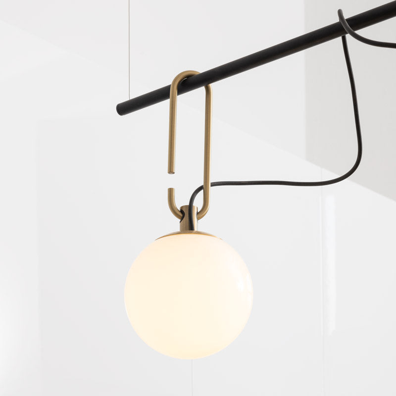 Artemide NH Pendelleuchte S1 14 Messing Glas