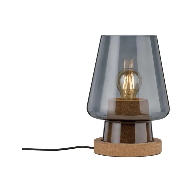 Paulmann Neordic Iben 79736 Tischleuchte Rauchglas Kork