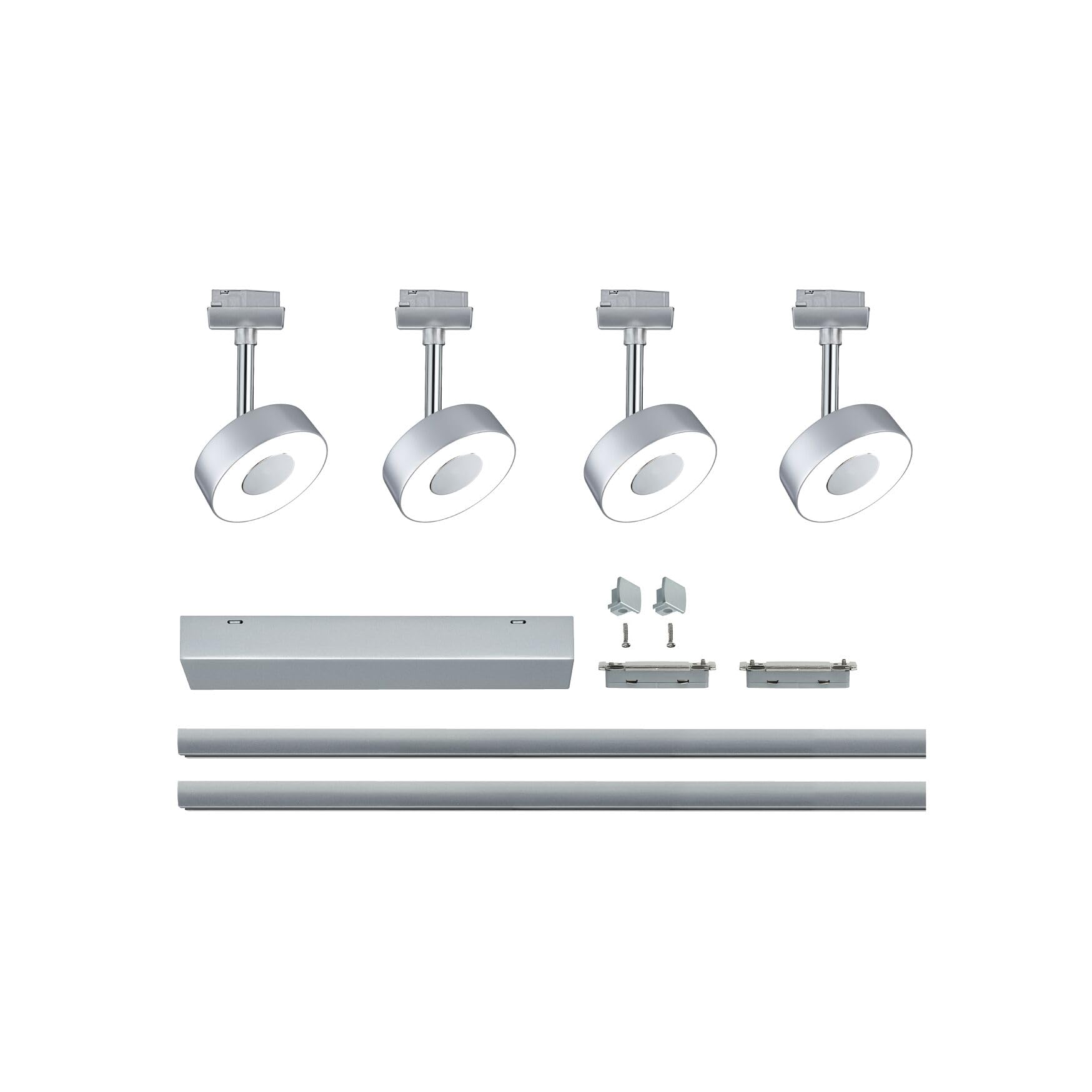 Paulmann 96895 URail Circle Schienen-Set 4-flammig Chrom 2700K