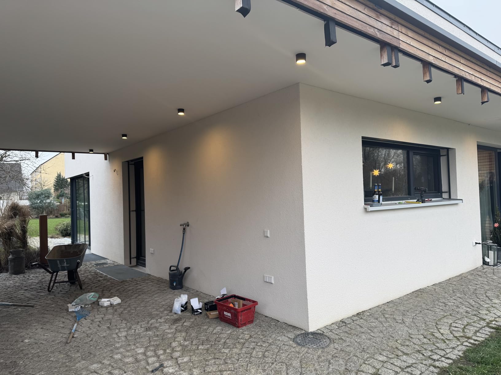 MATO GX53 Aufbauspot 3er-Set IP44 schwarz Ø80x60mm