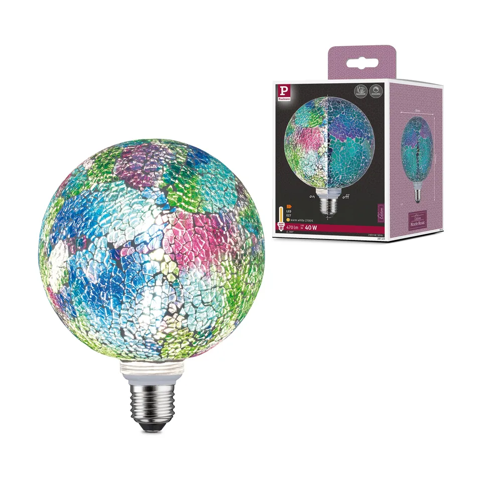 Paulmann 28749 Miracle Mosaic LED Globe E27 multicolor