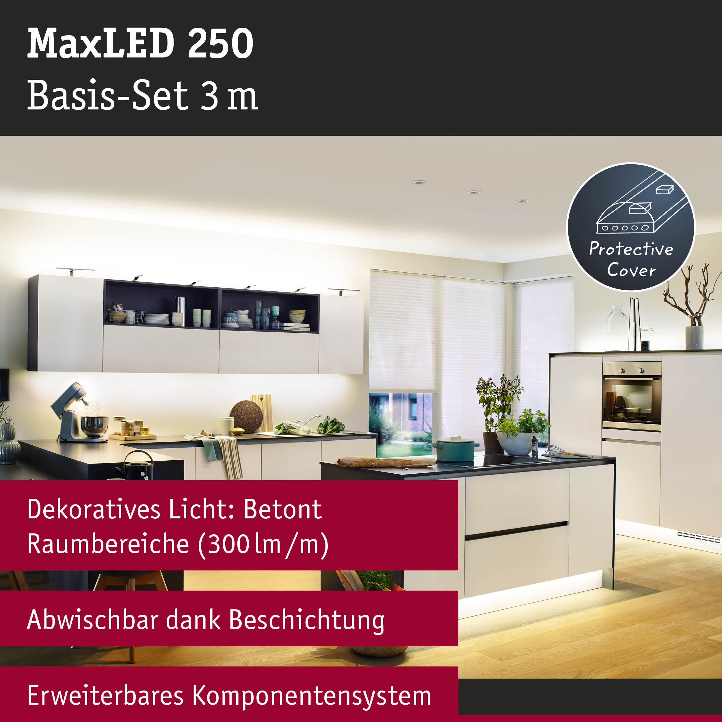 Paulmann MaxLED 250 Basisset LED-Strip 3m warmweiß IP44