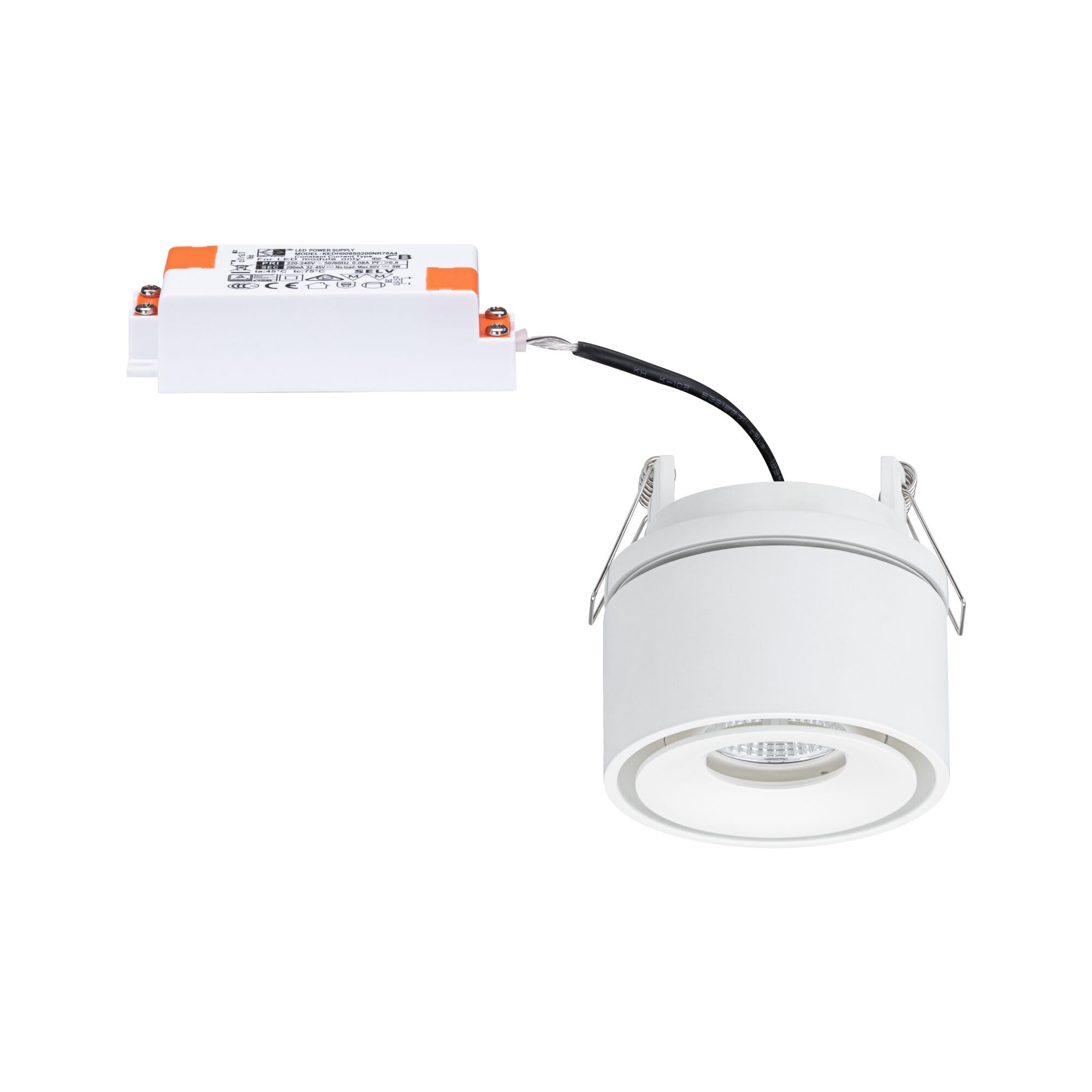 Paulmann Spircle 93372 LED Einbauleuchte Weiß Matt 3000K 8W