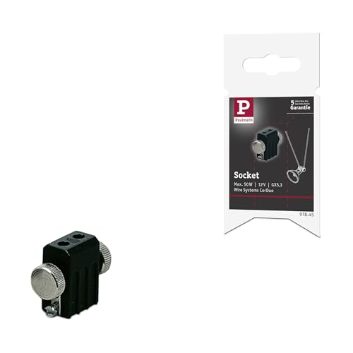 Paulmann 97845 Seilsystem Lampenhalter GX5,3 Schwarz 12V