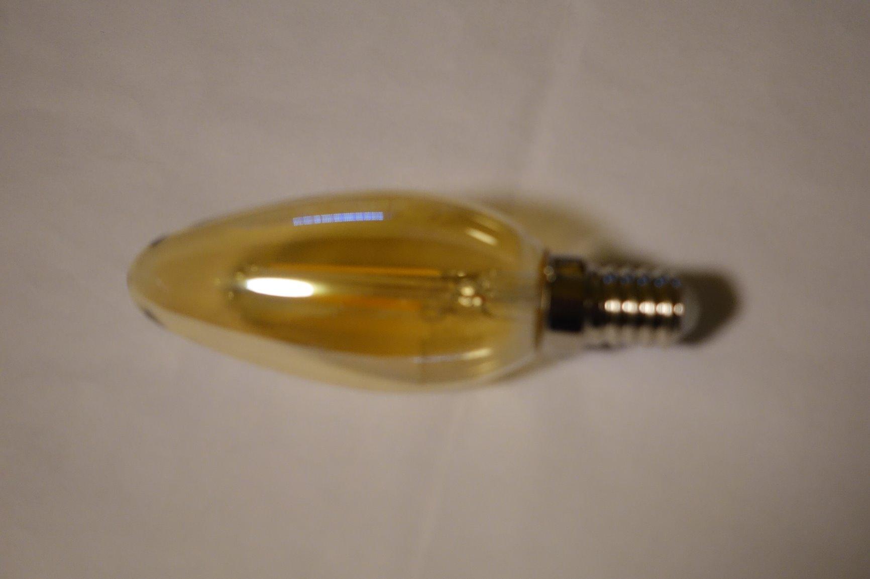 Paulmann 28364 LED Kerze E14 Leuchtmittel Gold 2500K