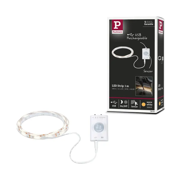 Paulmann 78900 LED-Strip Batterie 1m Sensor 3000K