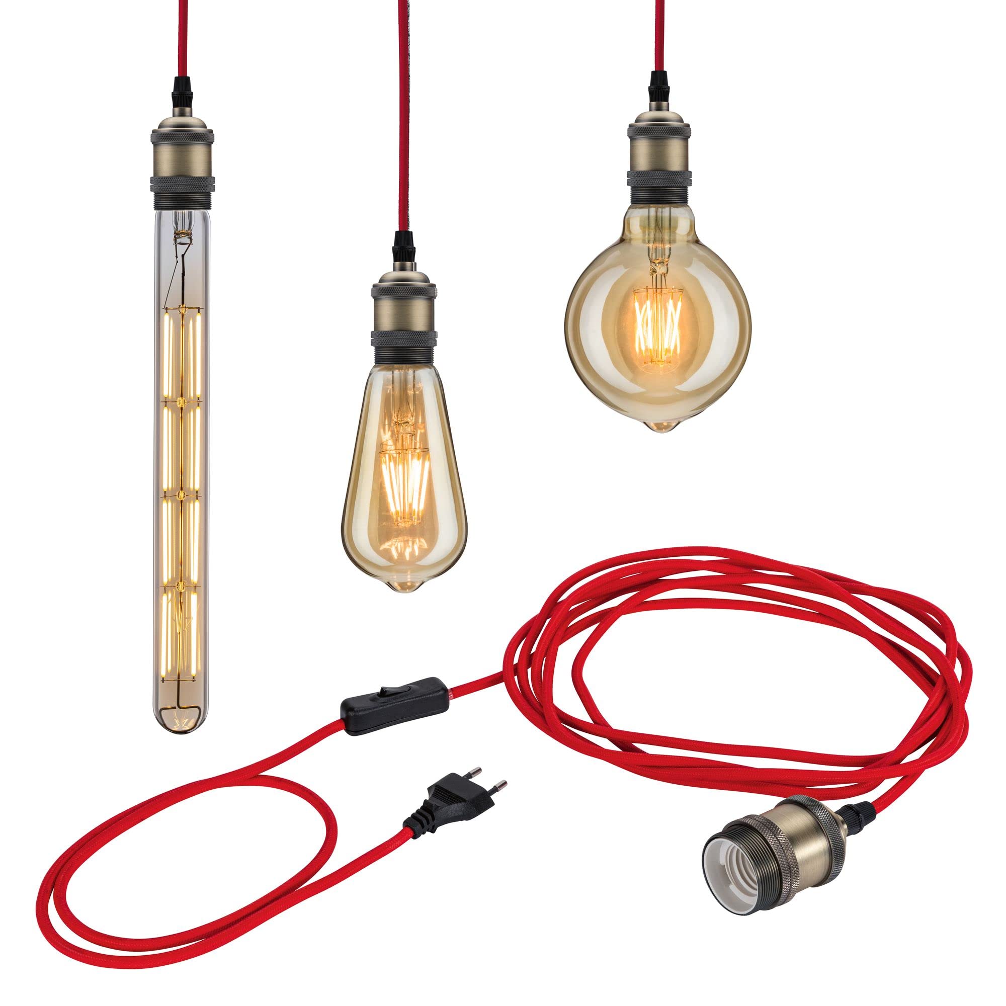 Paulmann Neordic Eldar 79770 Pendelleuchte Rot E27