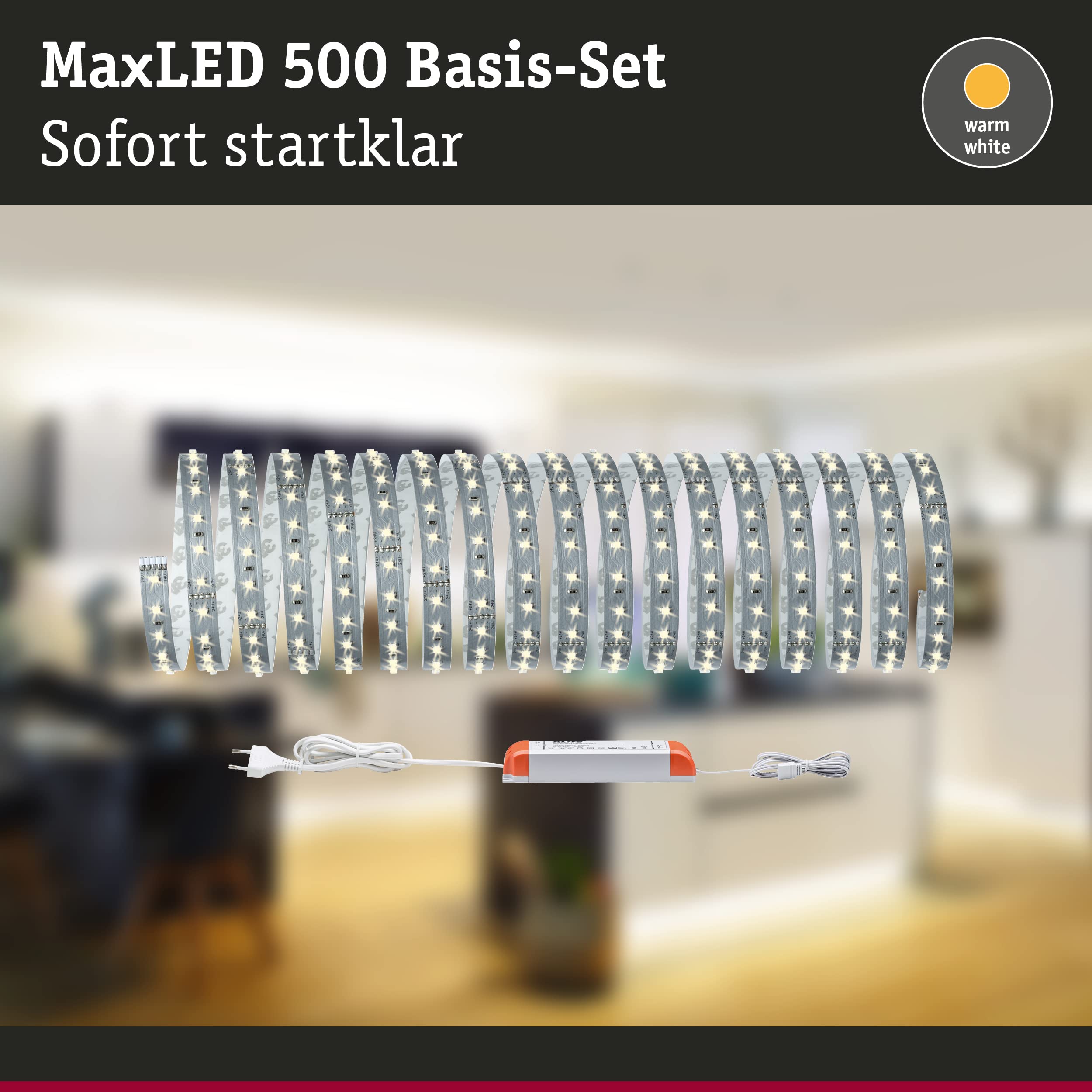 Paulmann MaxLED 500 Basisset 10m LED Stripe warmweiß 33W