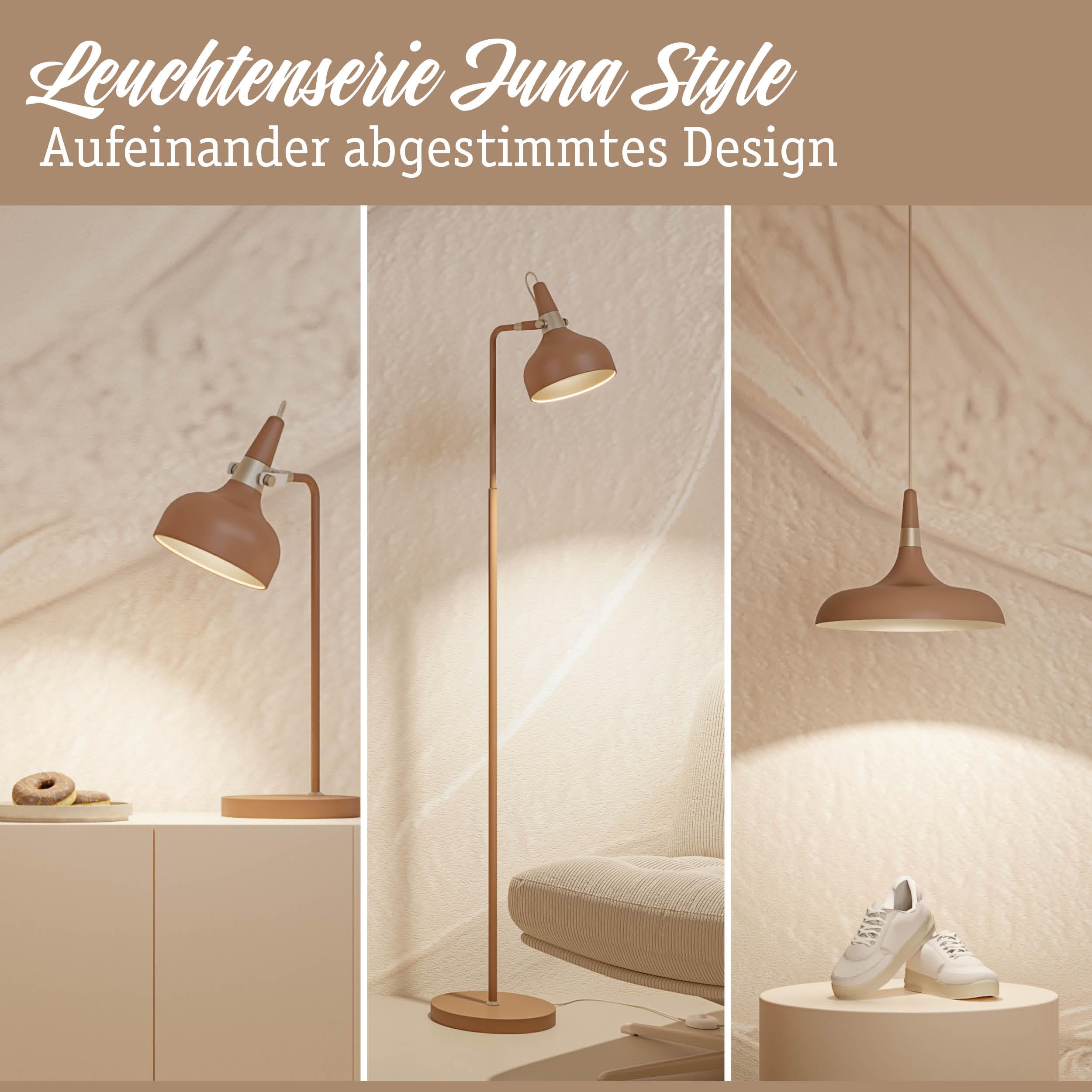 Paulmann Juna 77067 Tischleuchte Nougat E14