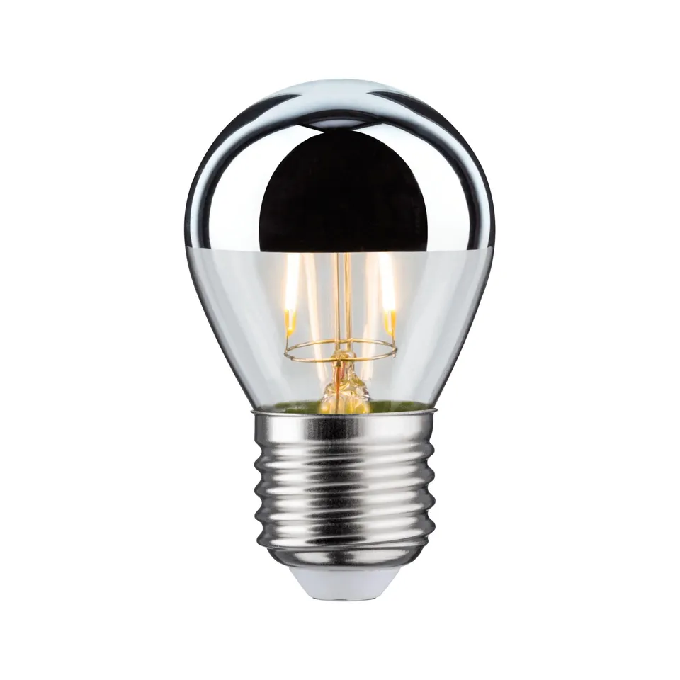 Paulmann 28483 Tropfen LED Lampe E27 Kopfspiegel silber