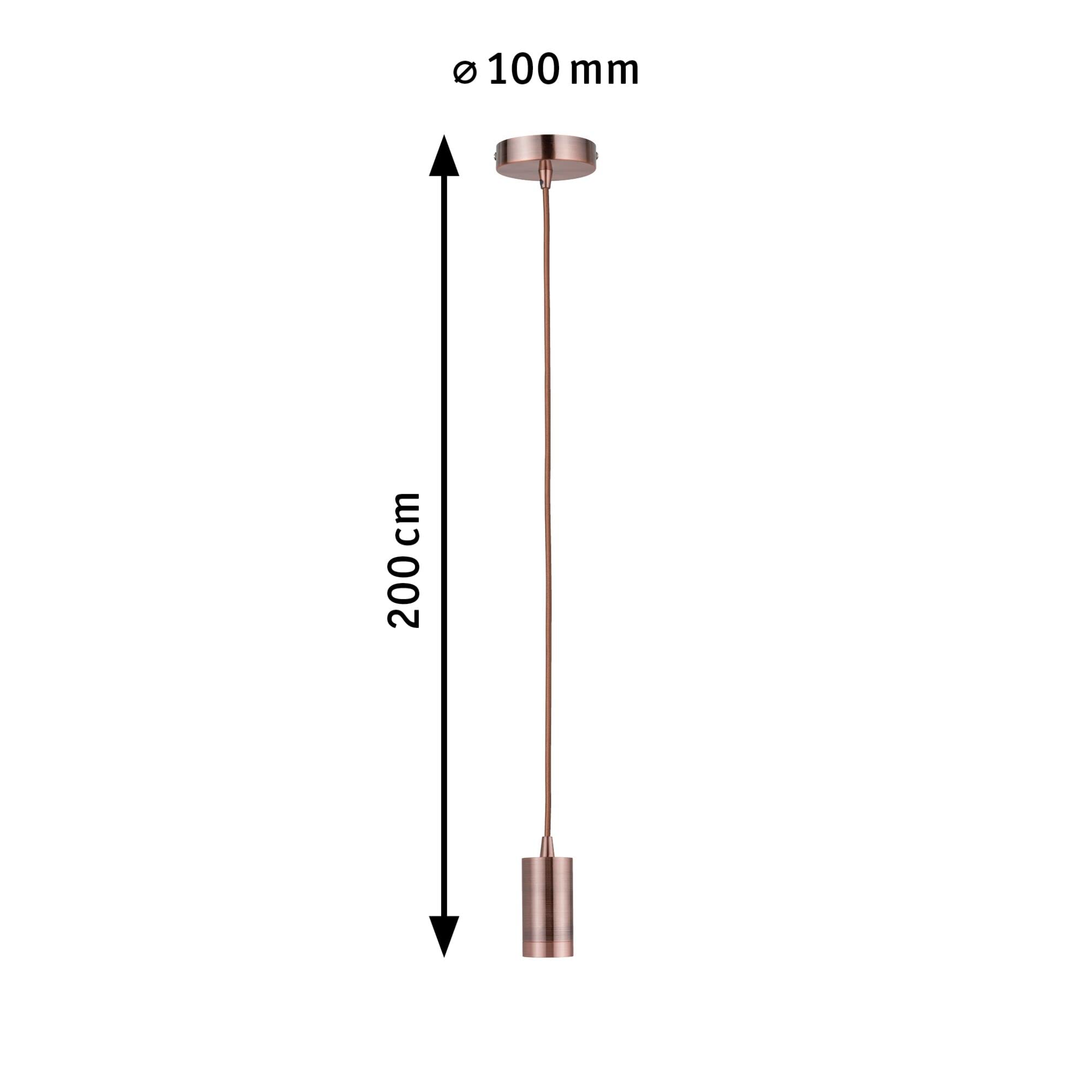 Paulmann Neordic Haldis 50387 Pendelleuchte Kupfer