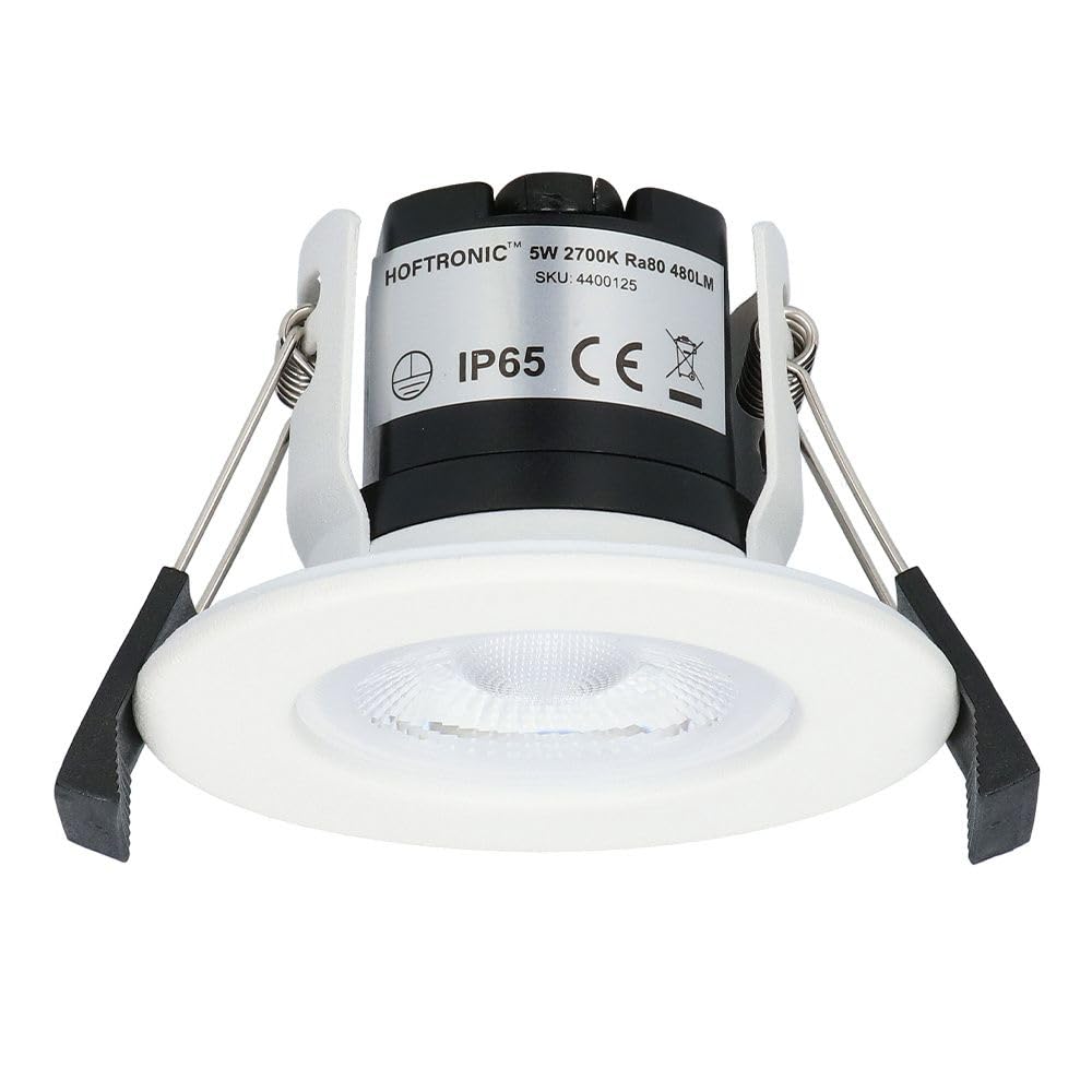 Hoftronic Nola LED-Einbaustrahler weiß 3er-Set IP65